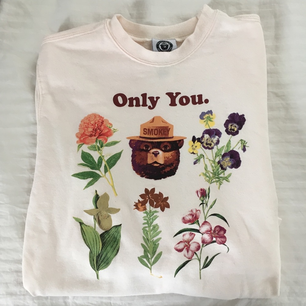 Smokey the Bear Only You Sweatshirt S